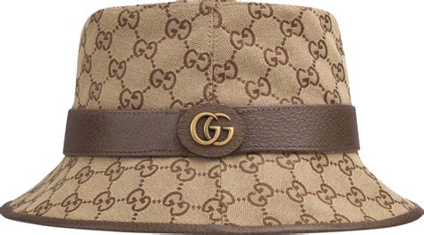 dababy gucci bucket hat|Gucci Beige GG & Leather Trim Bucket Hat .